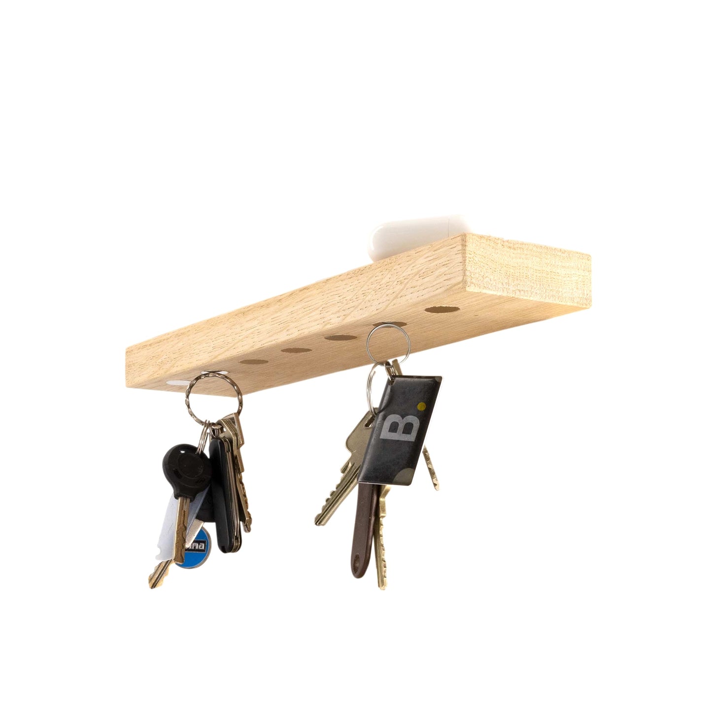 HangKey Plankie XL Essen - Massief Amerikaans Essen sleutelplank voor 7 sleutelbossen (kopie)