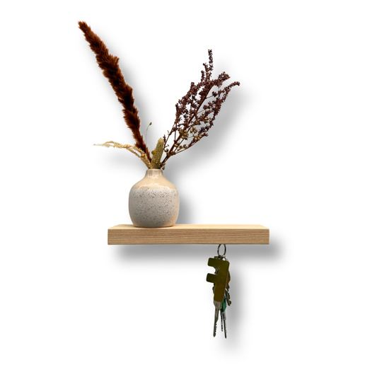 HangKey Plankie X Essen - Massief Essen sleutelplank voor 5 sleutelbossen