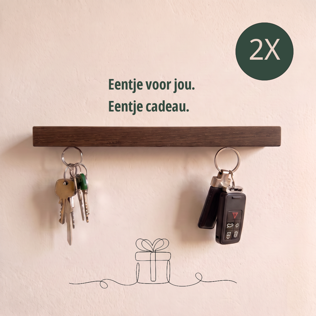 HangKey Duo XL Wengé – 2 stuks