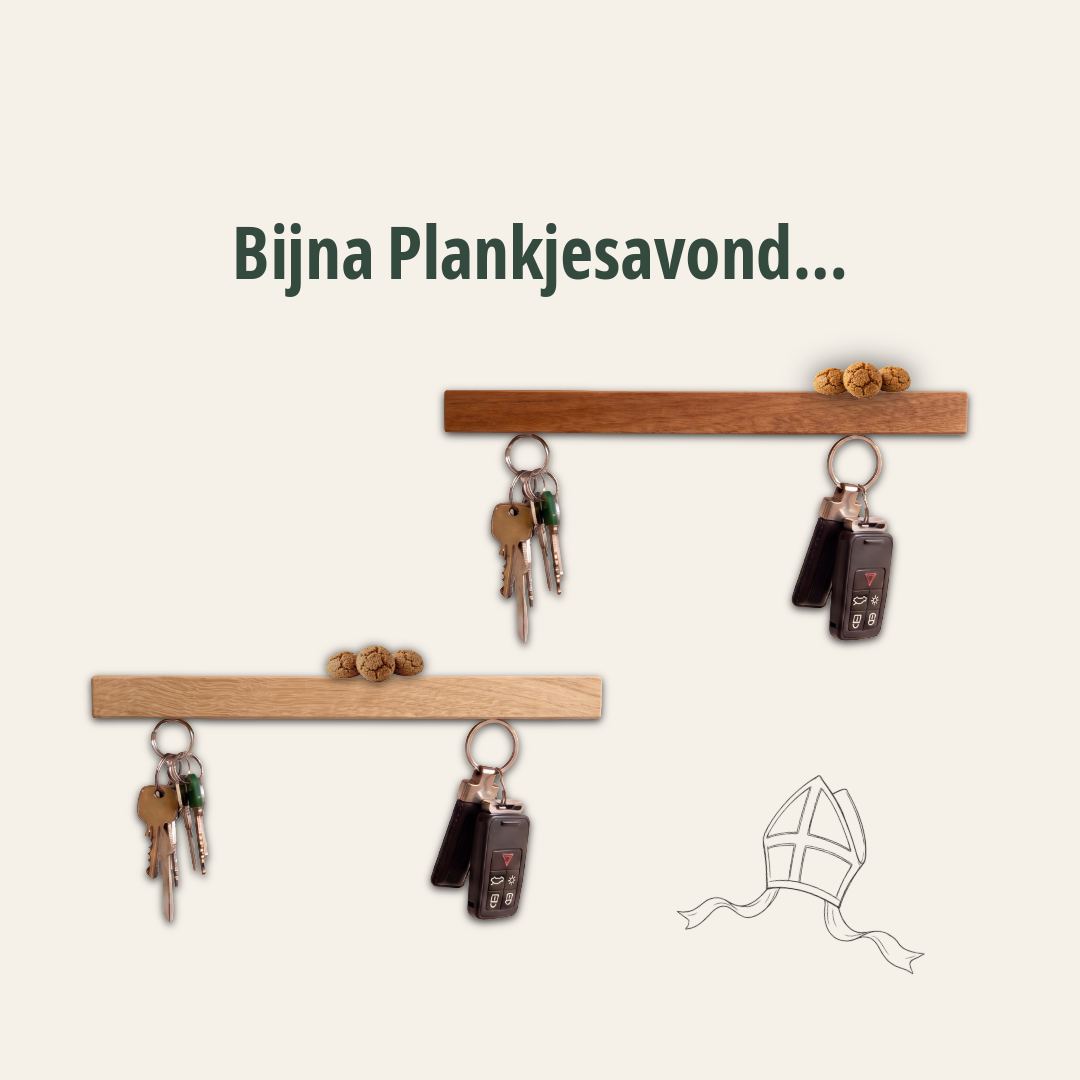 HangKey Sinterklaasduo XL – Eiken + Mahonie