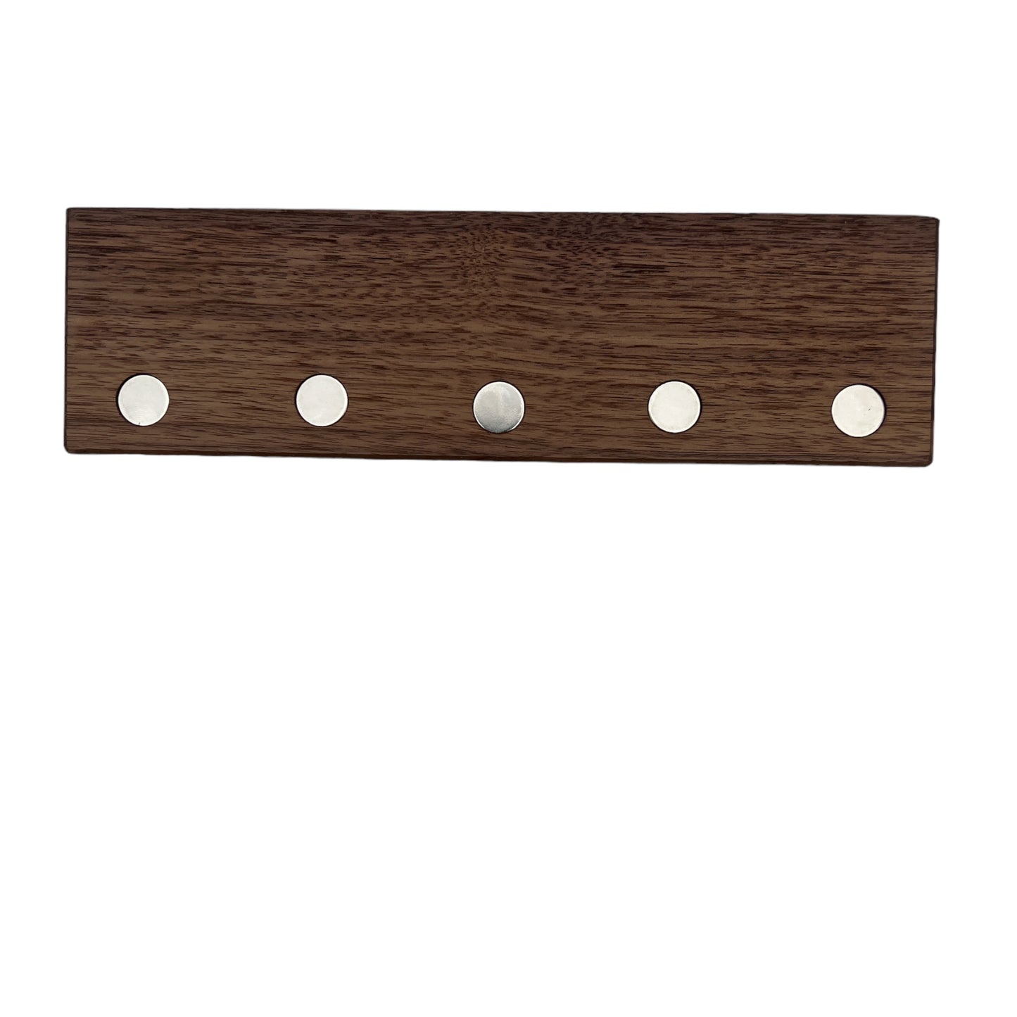 HangKey Plankie X Notenhout - Wandplank - Sleutelplank - Sleutelrek - onderaanzicht - Neodymium magneten