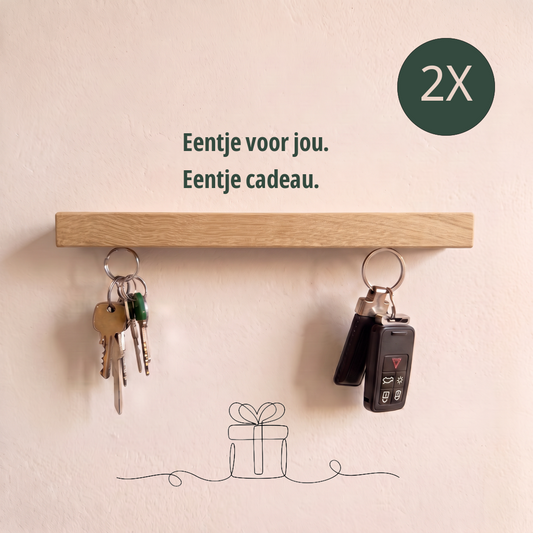 HangKey Duo XL Eiken – 2 stuks
