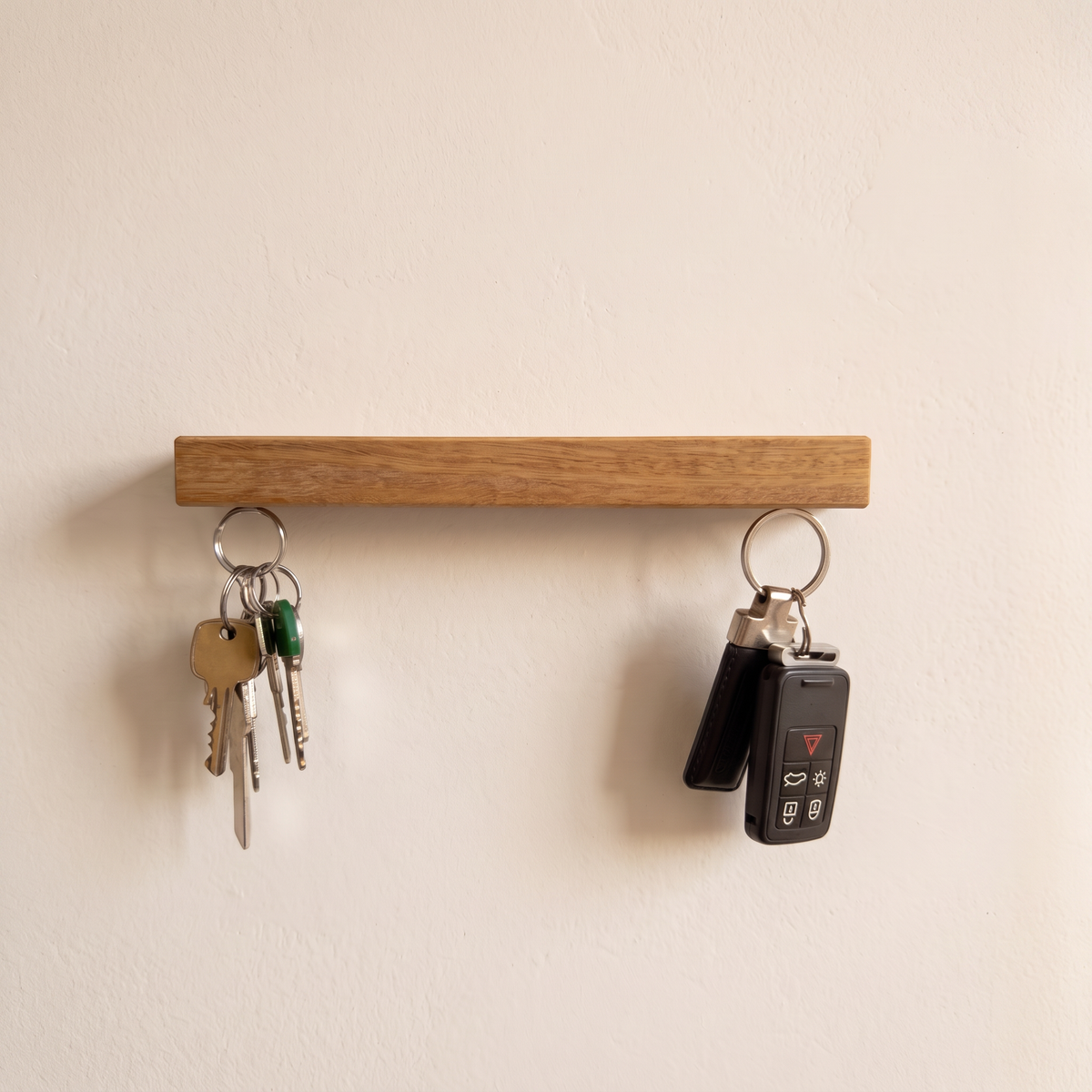 HangKey Plankie X irokohout magnetische sleutelhouder met sleutels