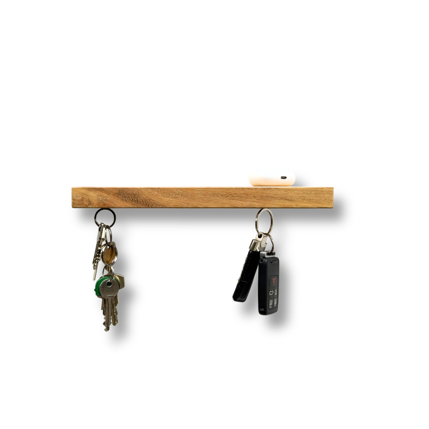 HangKey Plankie XL Iroko hout - Massieve sleutelplank voor 7 sleutelbossen * SPECIAL EDITION !