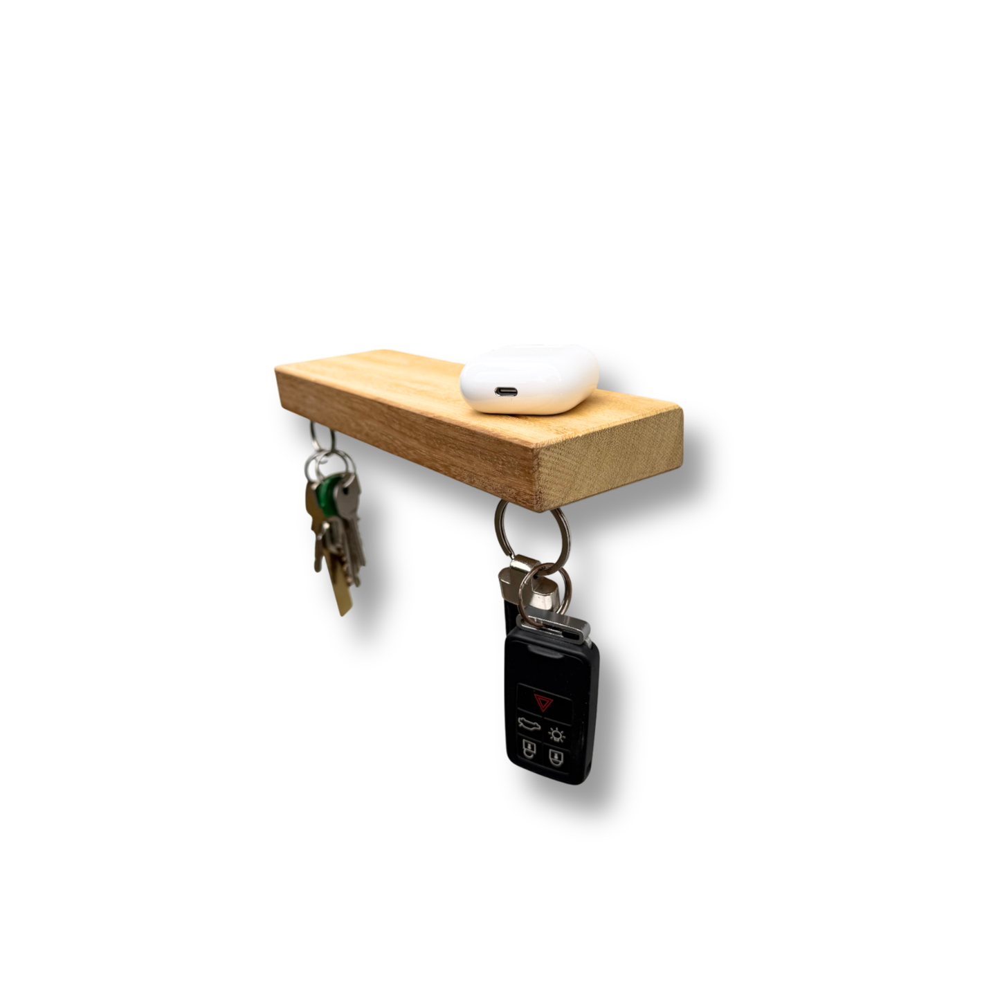 HangKey Plankie X Iroko hout - Massieve sleutelplank voor 5 sleutelbossen * SPECIAL EDITION !