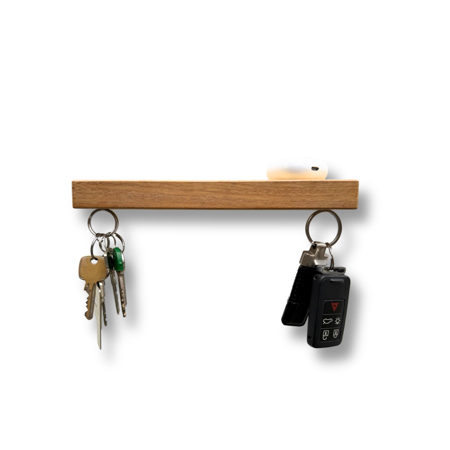 HangKey Plankie X Iroko hout - Massieve sleutelplank voor 5 sleutelbossen * SPECIAL EDITION !