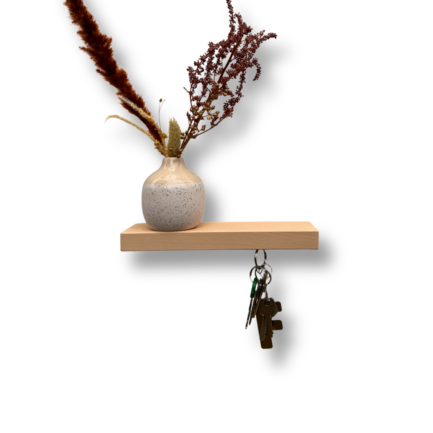 HangKey Plankie X Beukenhout - Massieve sleutelplank voor 5 sleutelbossen * SPECIAL EDITION !