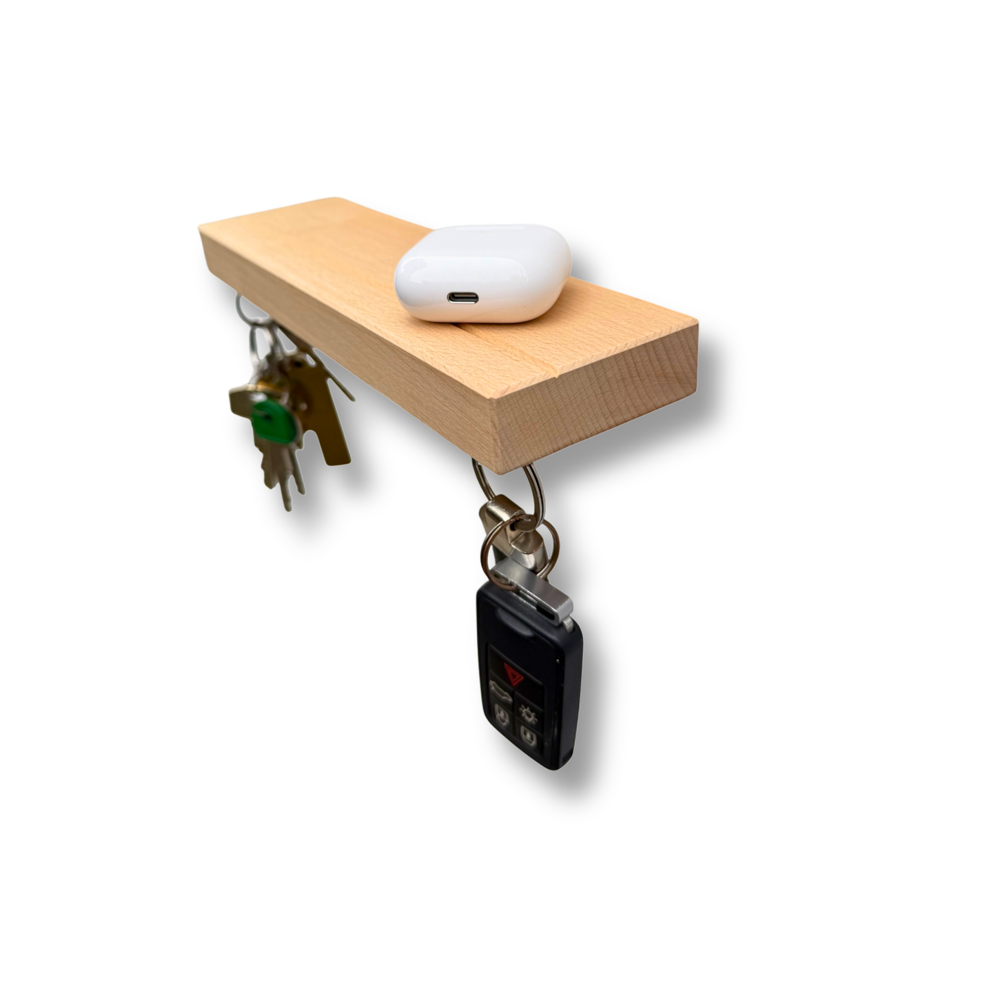 HangKey Plankie X Beukenhout - Massieve sleutelplank voor 5 sleutelbossen * SPECIAL EDITION !