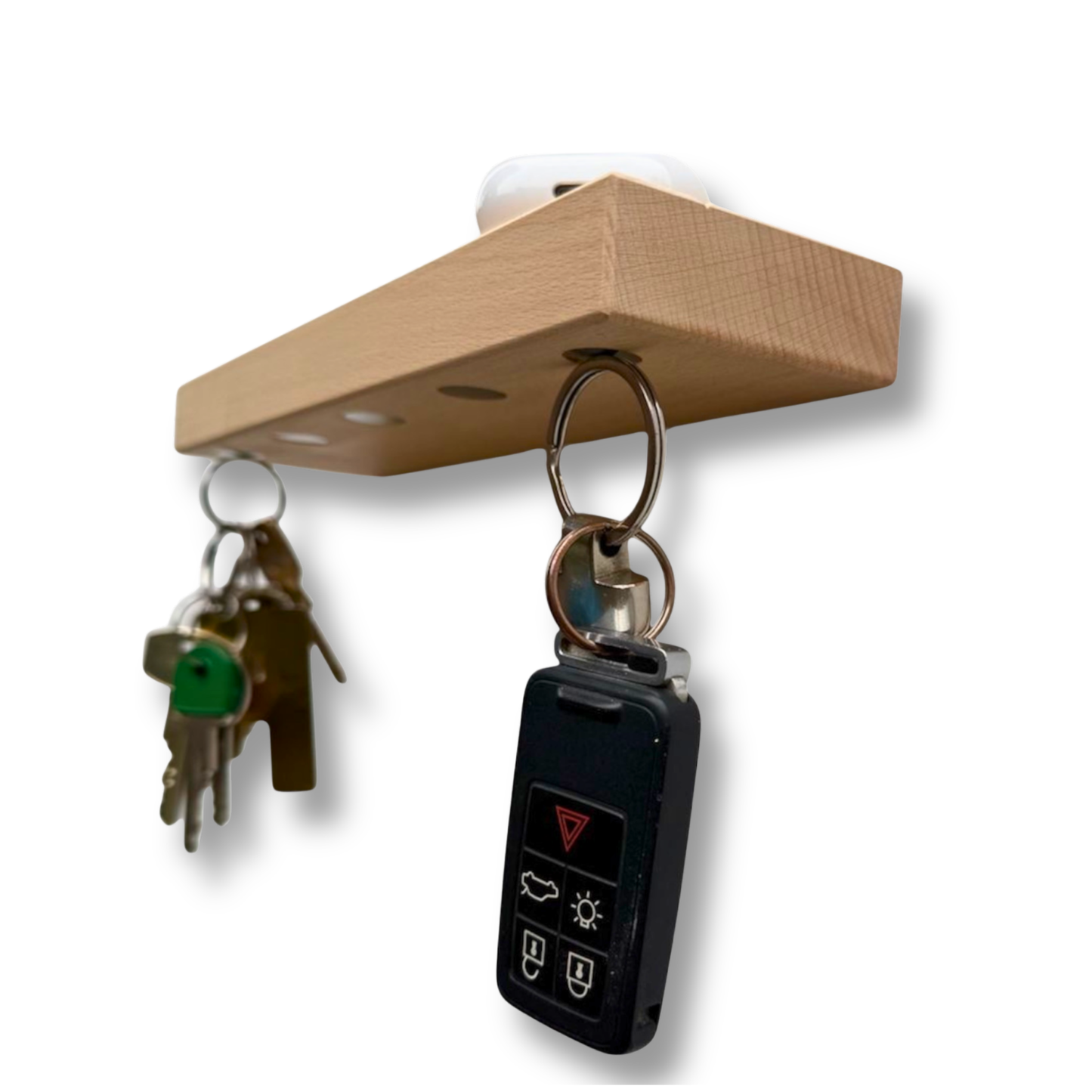 HangKey Plankie X Beukenhout - Massieve sleutelplank voor 5 sleutelbossen * SPECIAL EDITION !