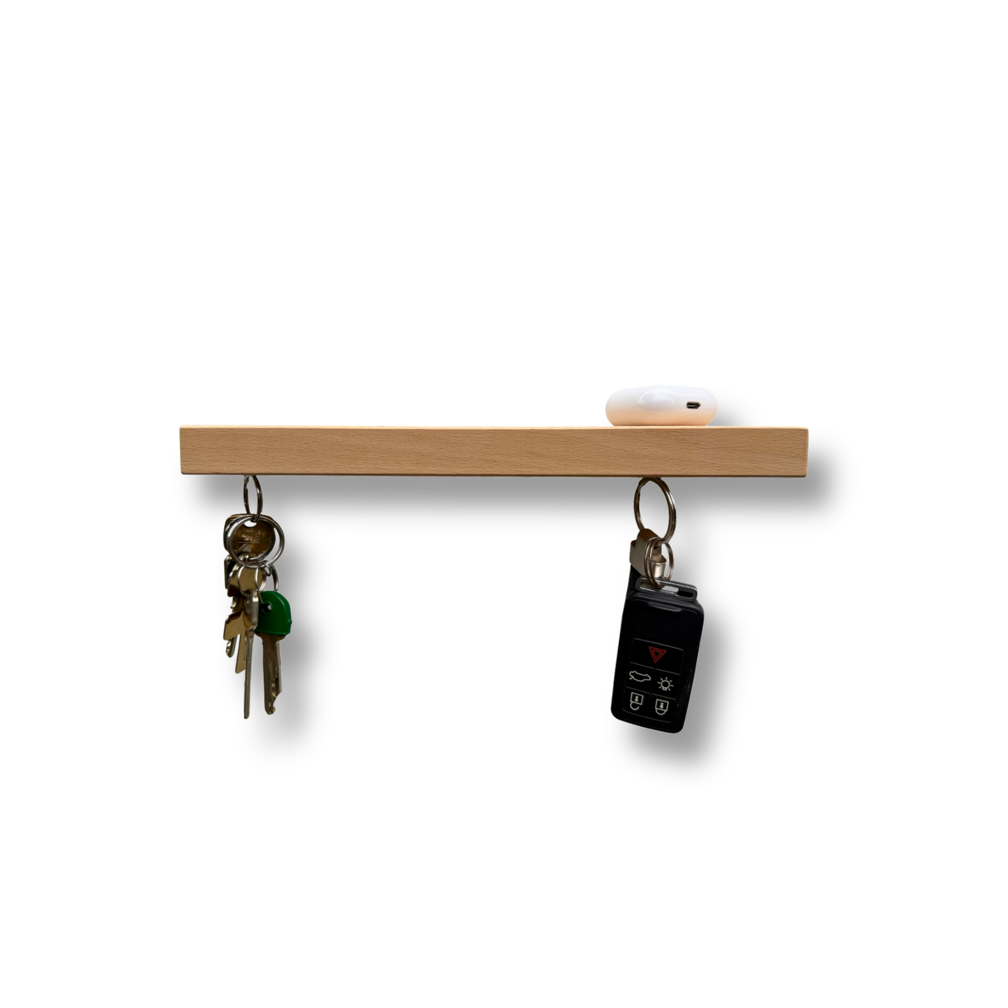 HangKey Plankie XL Beukenhout - Massieve sleutelplank voor 7 sleutelbossen * SPECIAL EDITION !