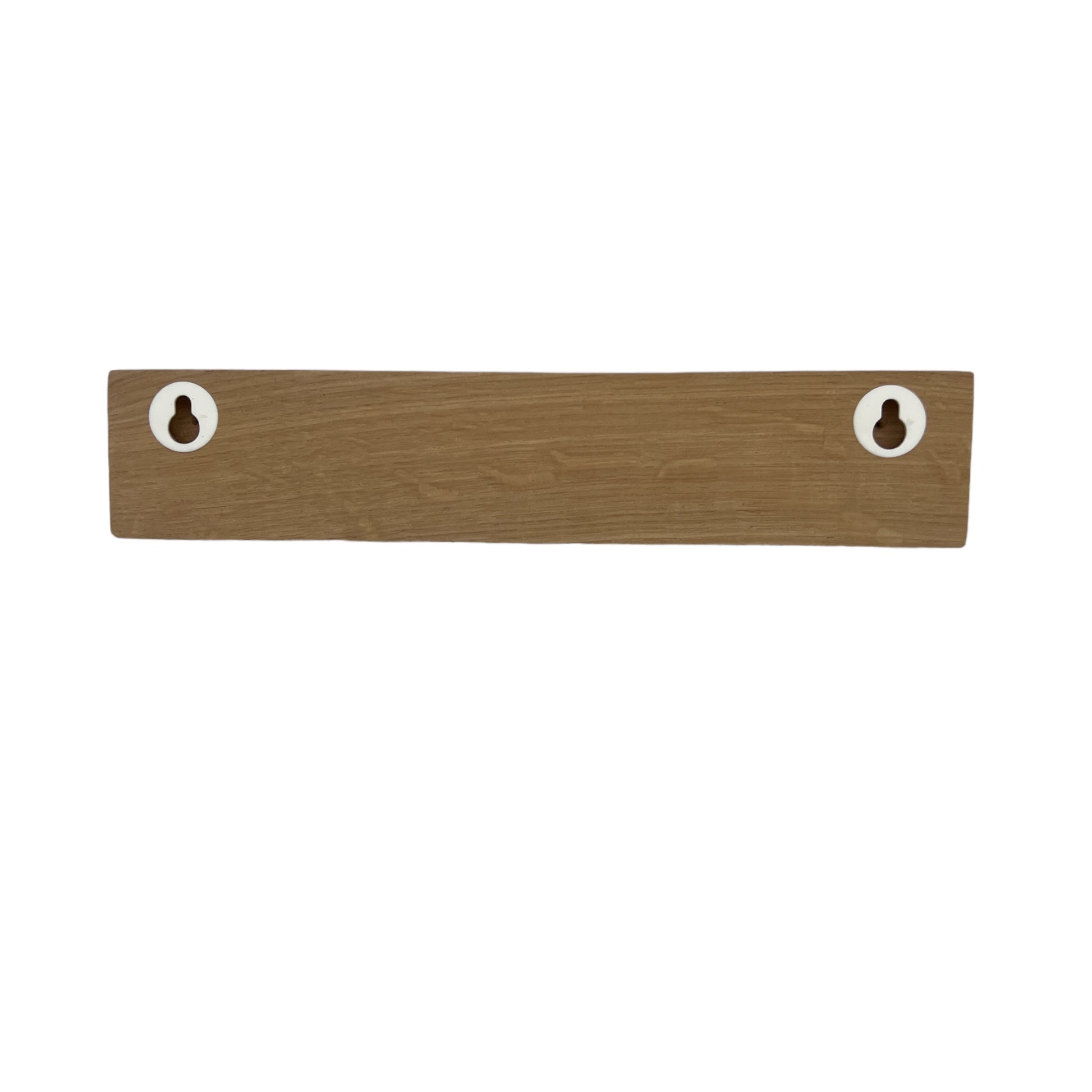 Sleutelplank, sleutelrek, sleutelrekje, sleutelhouder van massief eikenhout. Voorzien van 5 supersterke magneten. HangKey Plankie Y eiken achterkant ophangers